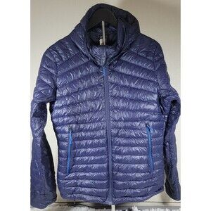 Decathlon Forclaz Trek 100 Down Jacket Men’s S Navy Blue Lightweight Packable